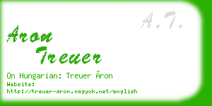 aron treuer business card